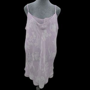 Vintage Gilligan & O'Malley Sheer Baby Doll Lavender Lingerie Size XL